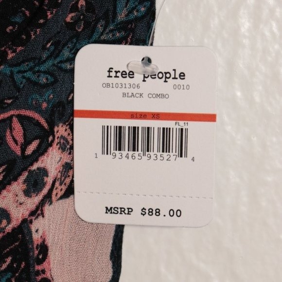 NWT Free People Count Me In Trapeze Black Combo - Picture 8 of 14